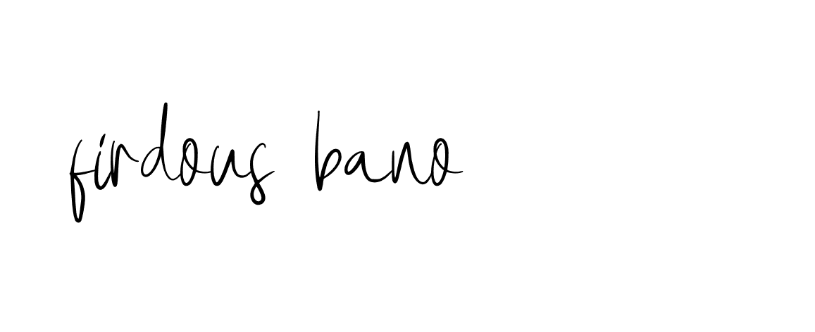 Signature of firdous-bano