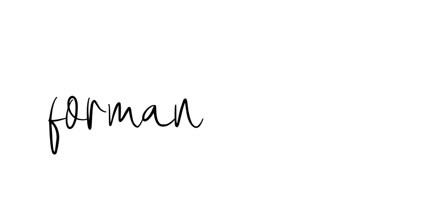 Signature of forman