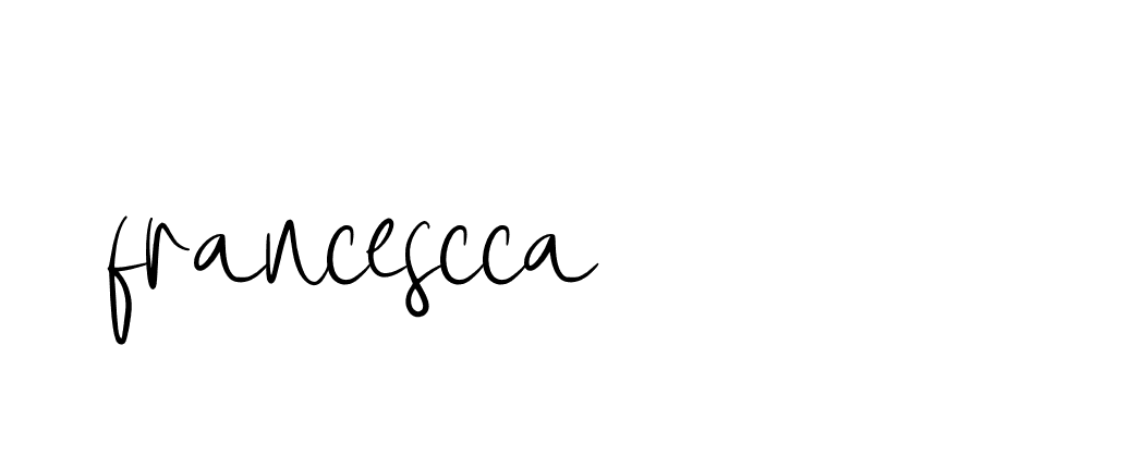 Signature of francescca