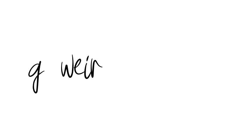 Signature of g-weir