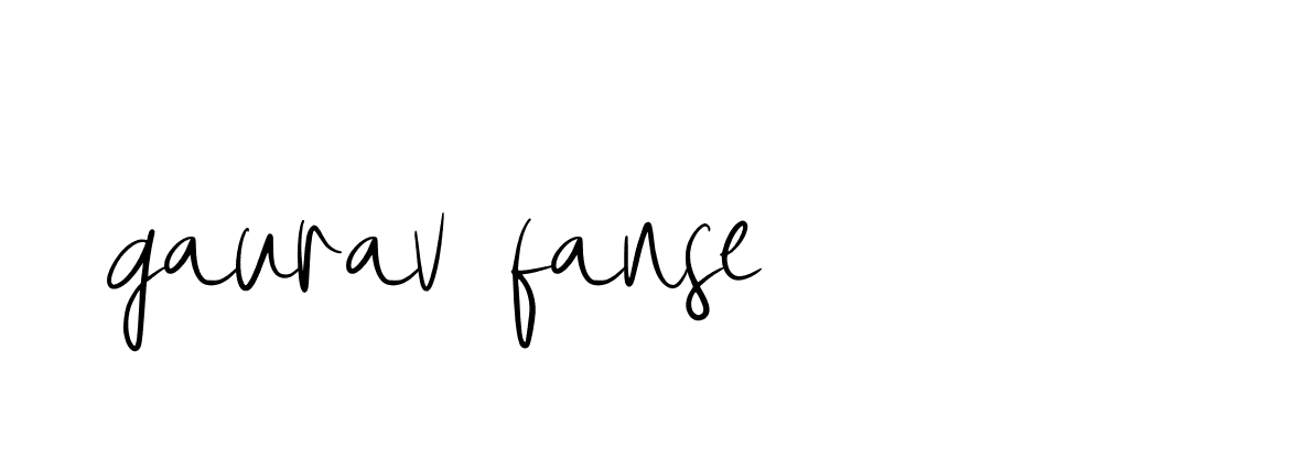 Signature of gaurav-fanse