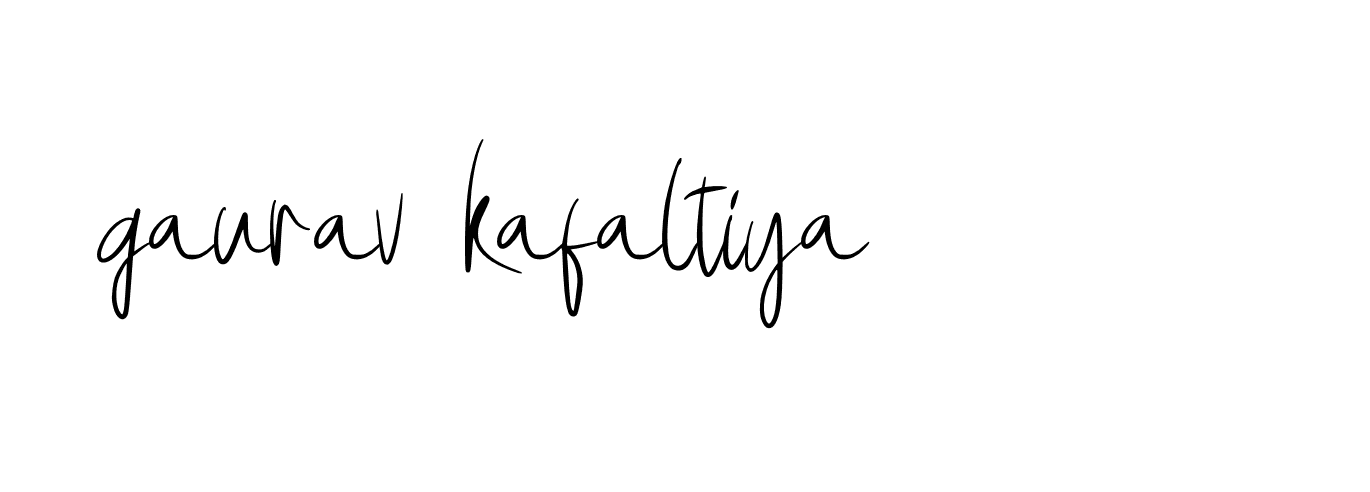 Signature of gaurav-kafaltiya