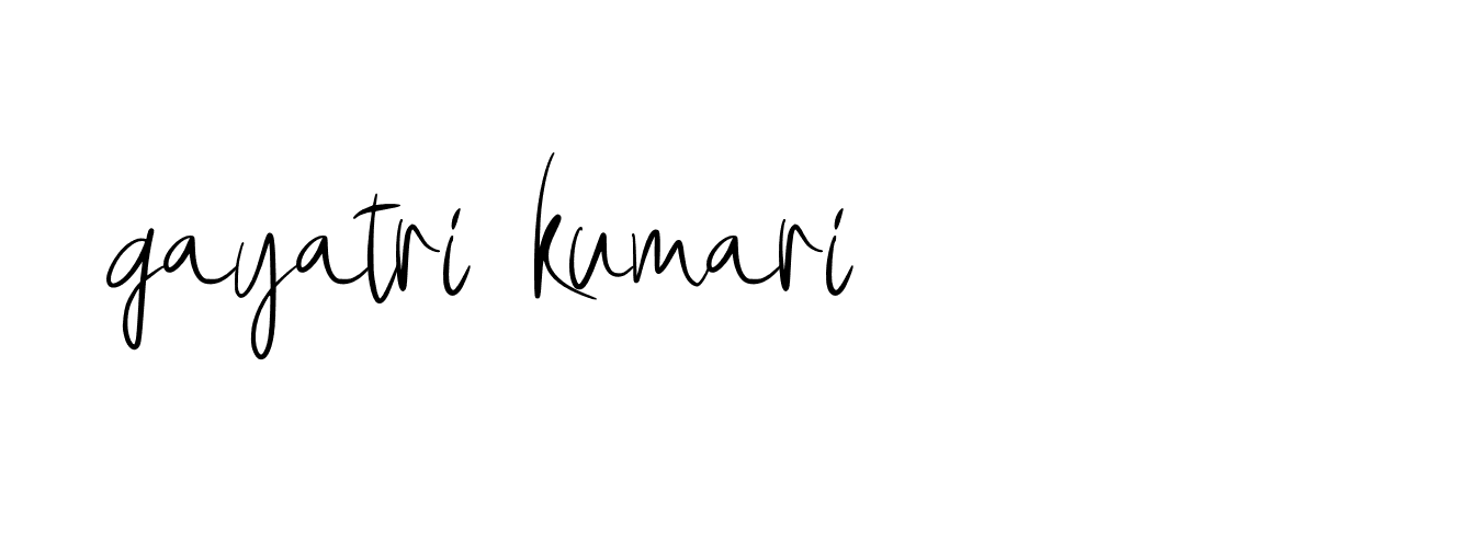 Signature of gayatri-kumari-