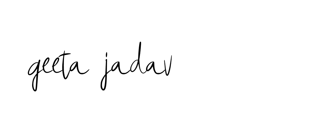 Signature of geeta-jadav