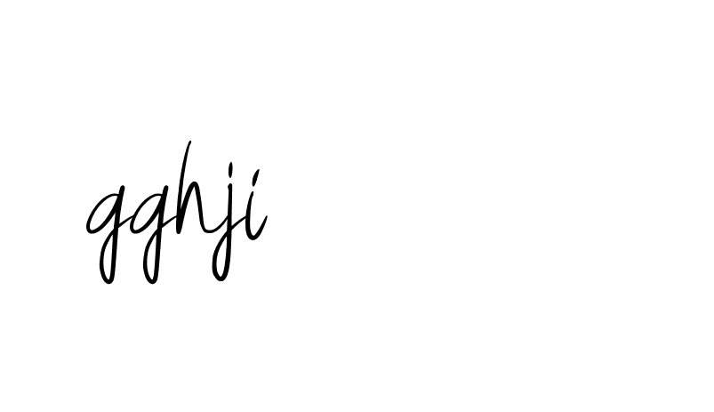 Signature of gghji