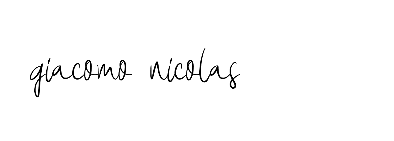 Signature of giacomo-nicolas