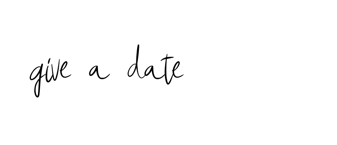 Signature of give-a-date