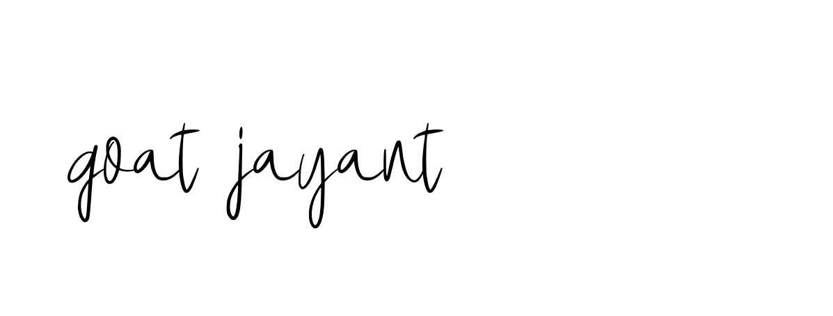 Signature of goat-jayant-