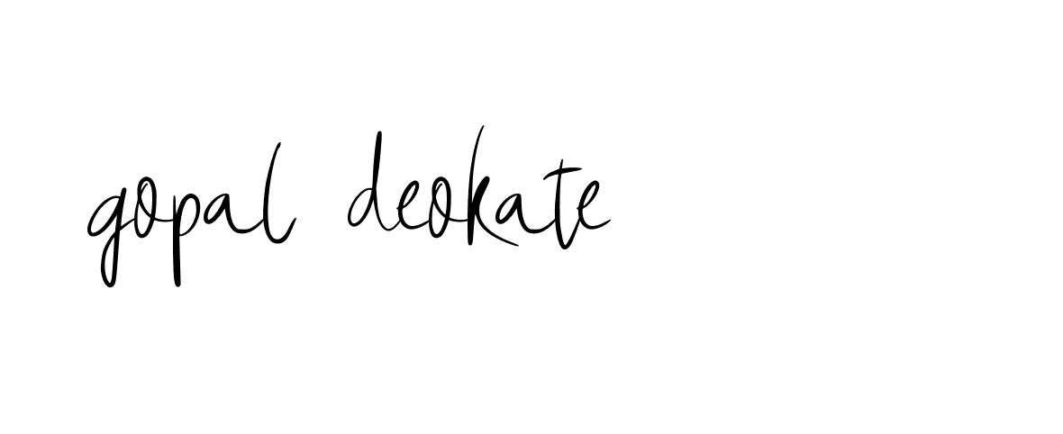 Signature of gopal-deokate