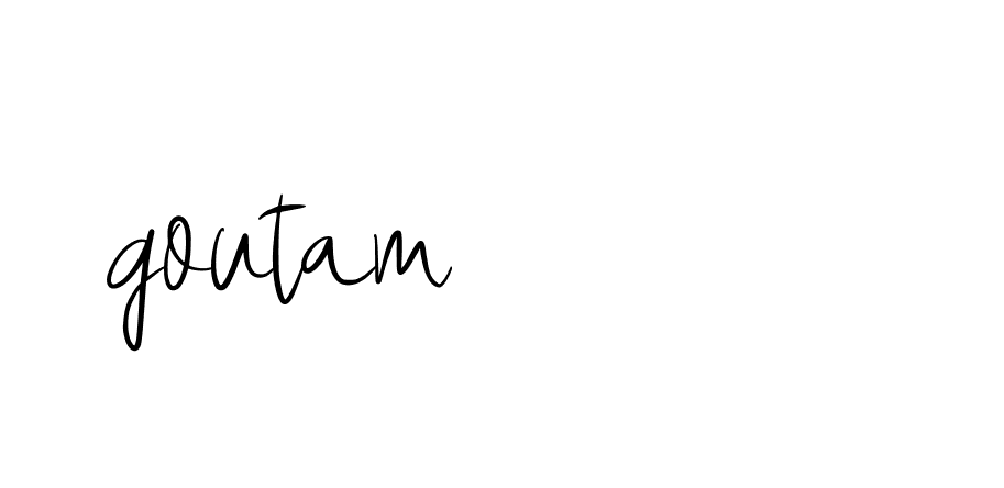 Signature of goutam