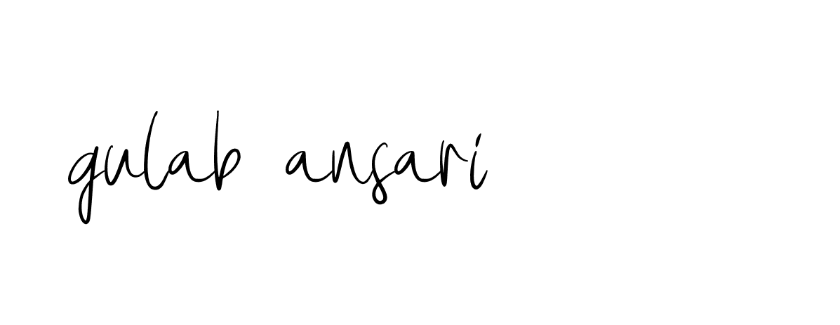 Signature of gulab-ansari