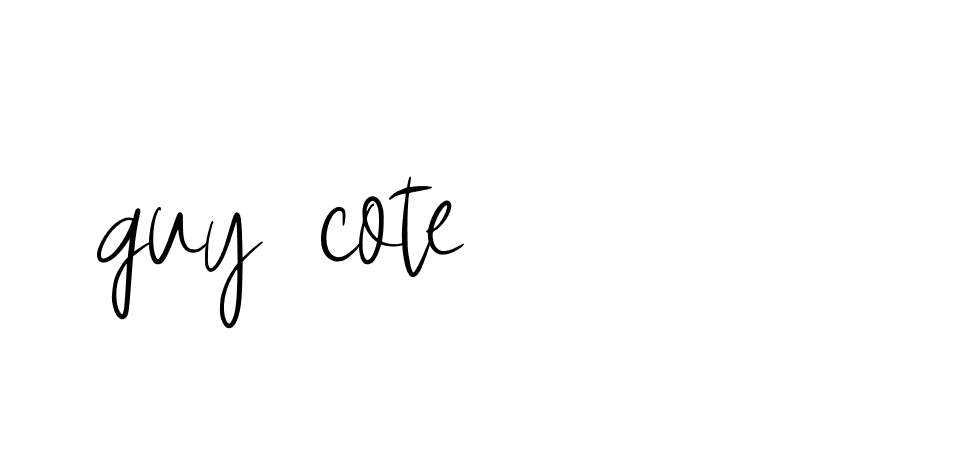 Signature of guy-cote