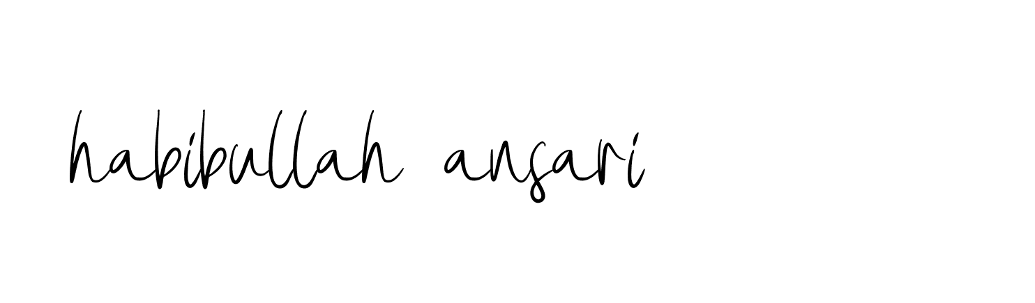 Signature of habibullah-ansari-