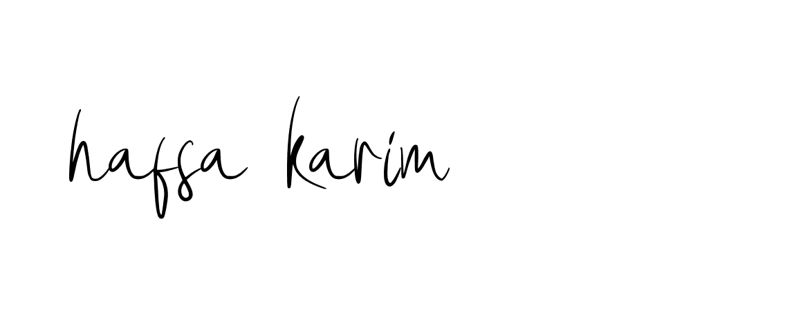 Signature of hafsa-karim