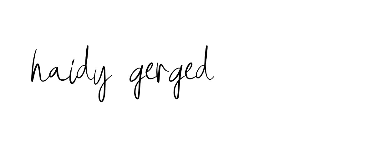 Signature of haidy-gerged