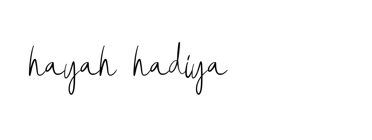 Signature of hayah-hadiya