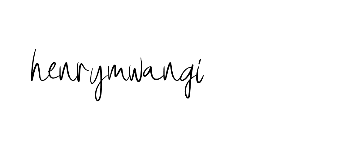 Signature of henrymwangi