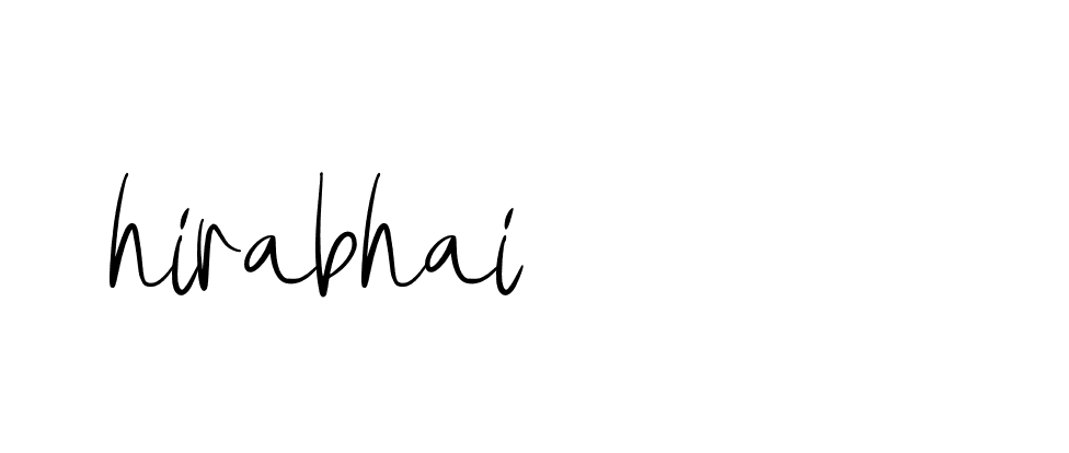 Signature of hirabhai