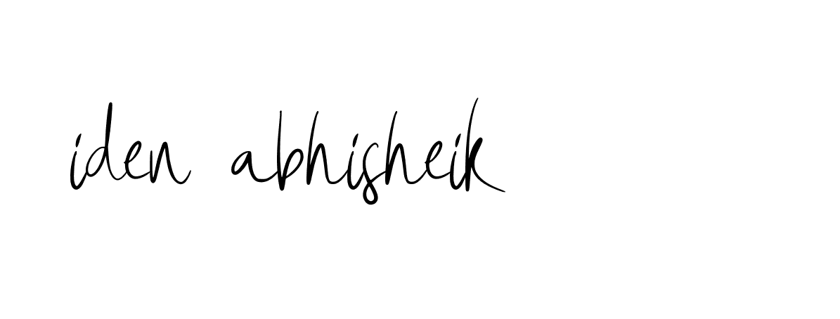 Signature of iden-abhisheik