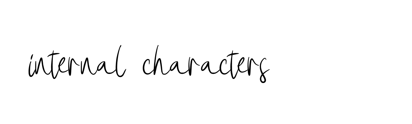 Signature of internal-characters