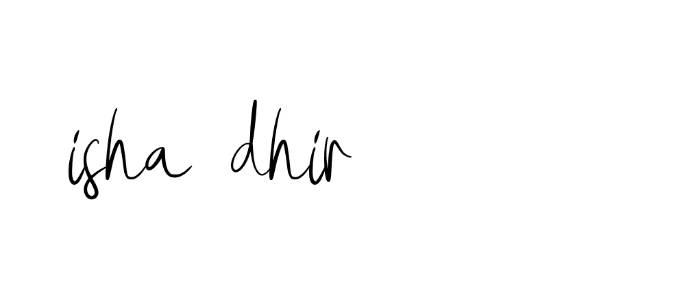 Signature of isha-dhir