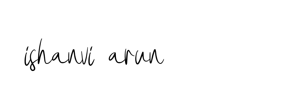 Signature of ishanvi-arun-