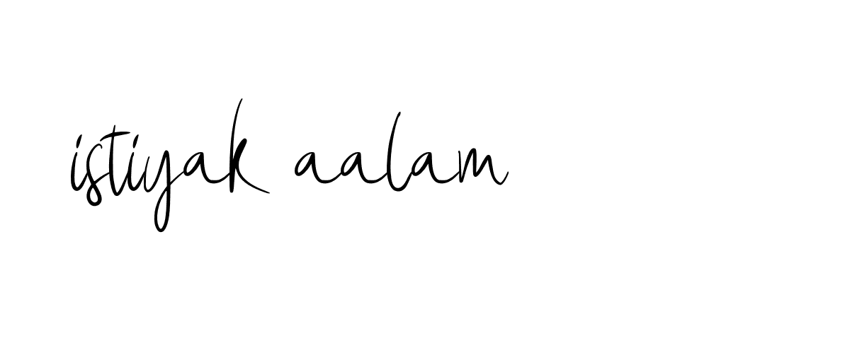 Signature of istiyak-aalam