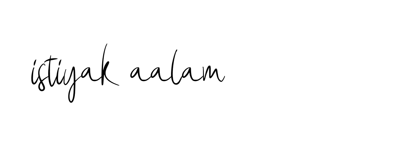 Signature of istiyak-aalam-