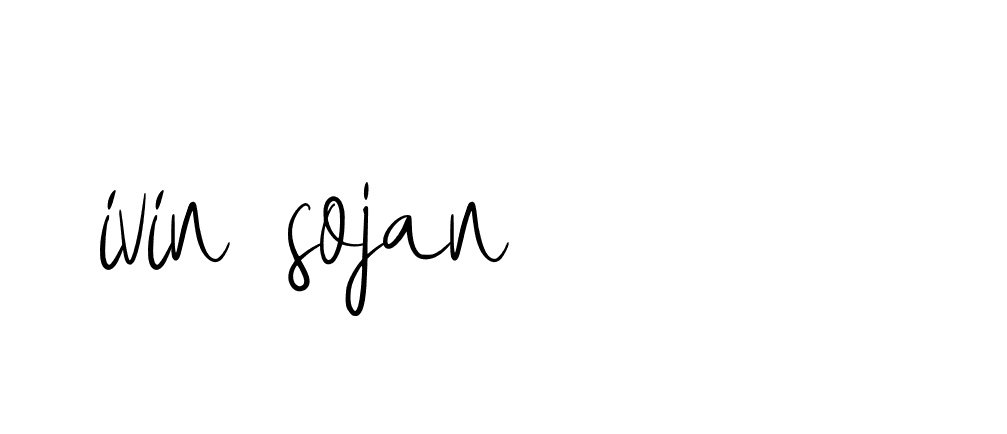 Signature of ivin-sojan