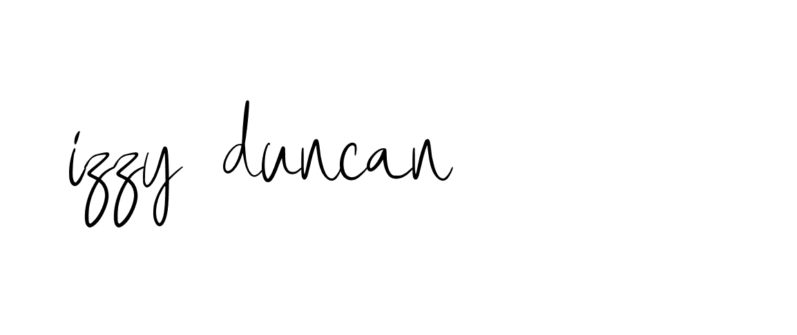 Signature of izzy-duncan