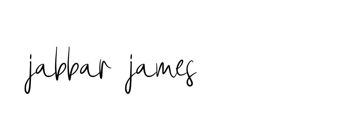 Signature of jabbar-james