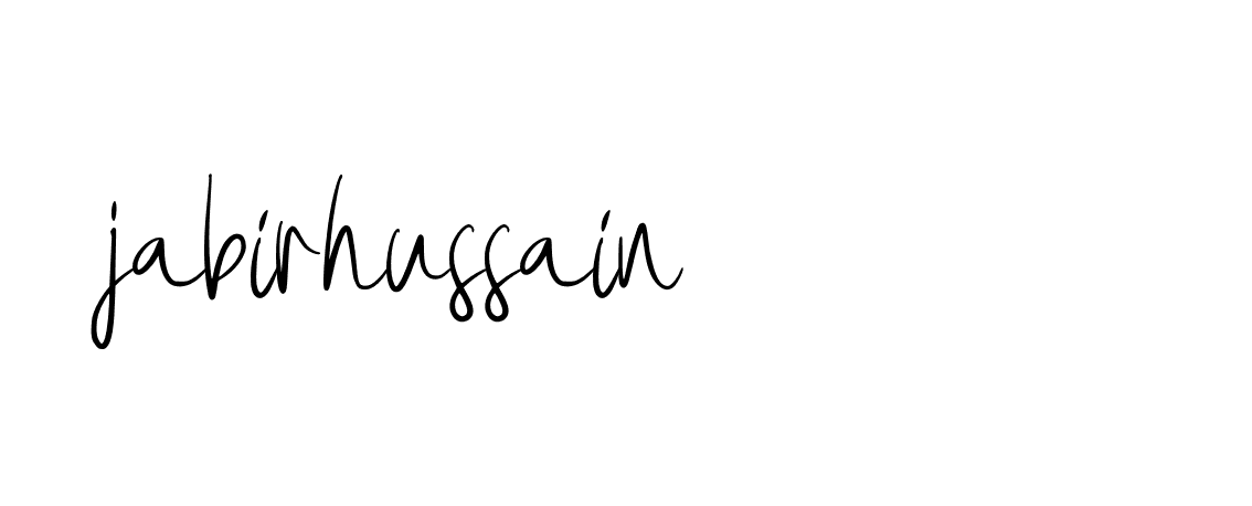 Signature of jabirhussain