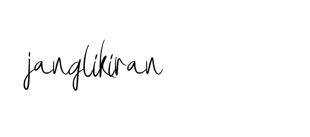 Signature of janglikiran