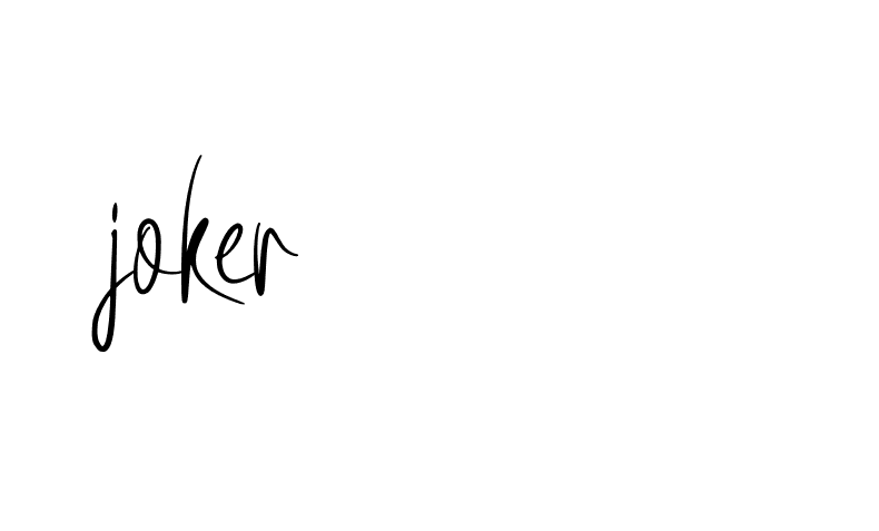 Signature of joker