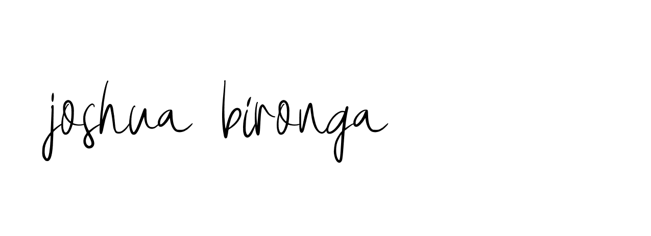 Signature of joshua-bironga