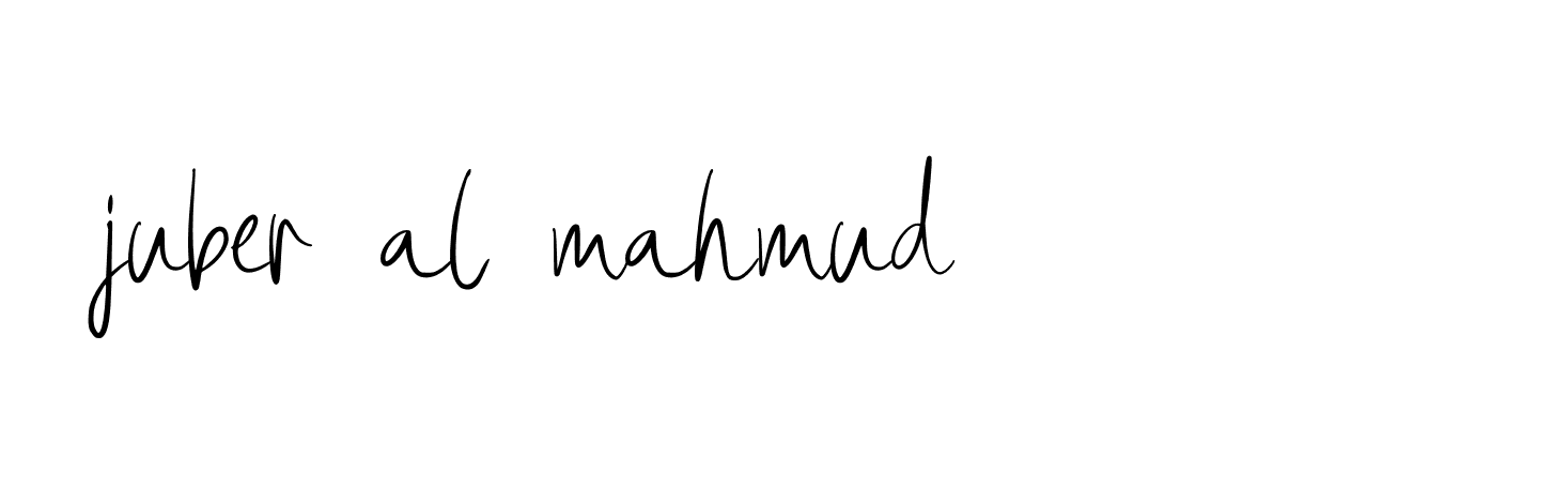 Signature of juber-al-mahmud-