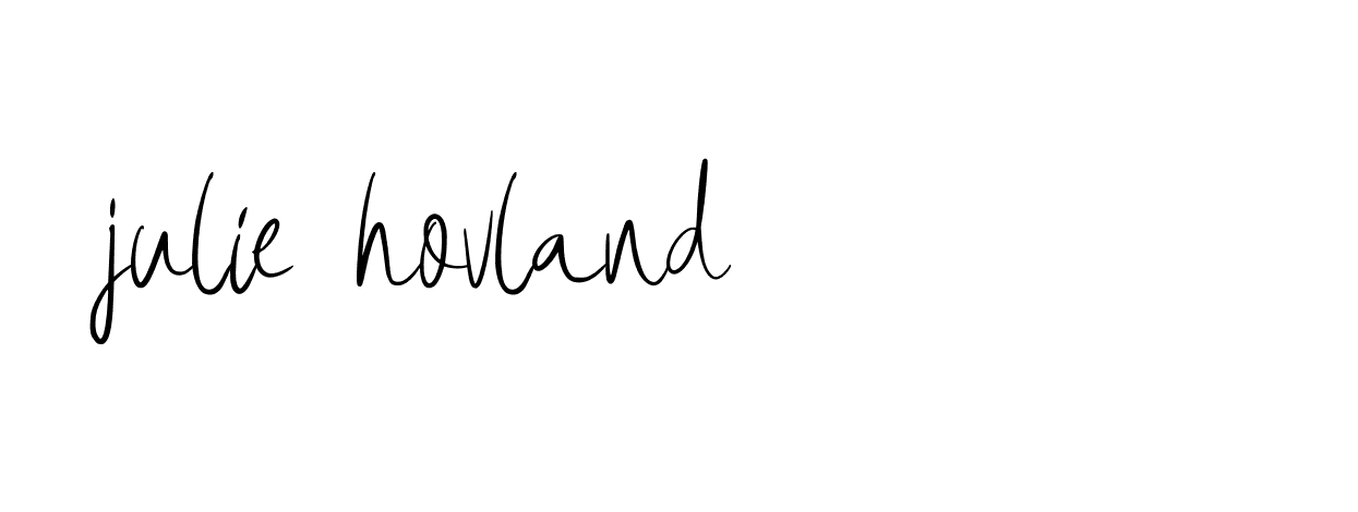 Signature of julie-hovland-