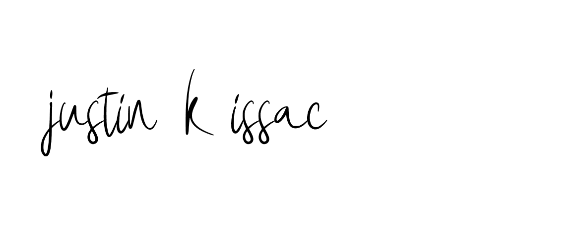 Signature of justin-k-issac