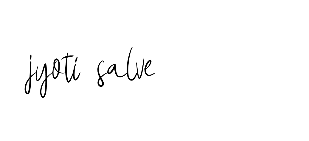 Signature of jyoti-salve