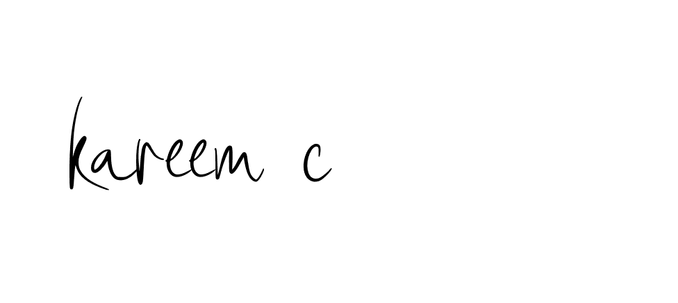 Signature of kareem-c