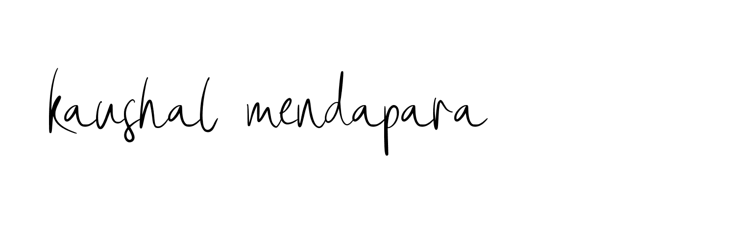 Signature of kaushal-mendapara