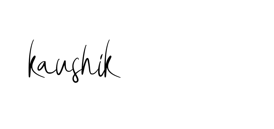 Signature of kaushik-