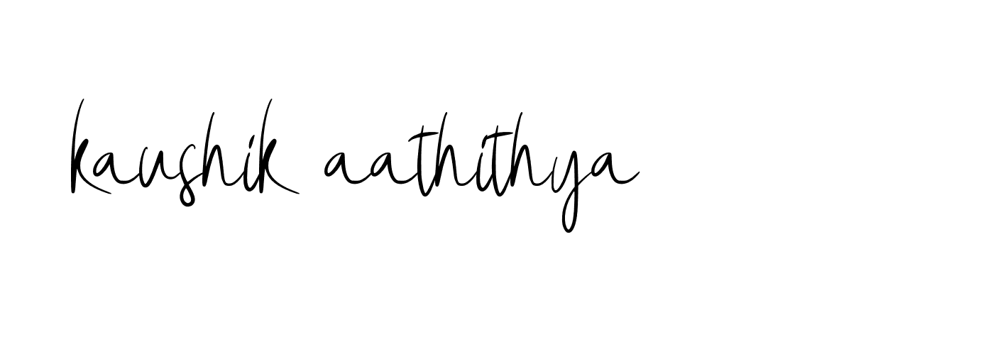 Signature of kaushik-aathithya