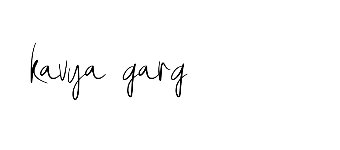 Signature of kavya-garg