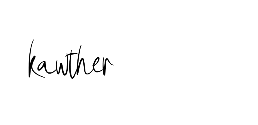 Signature of kawther