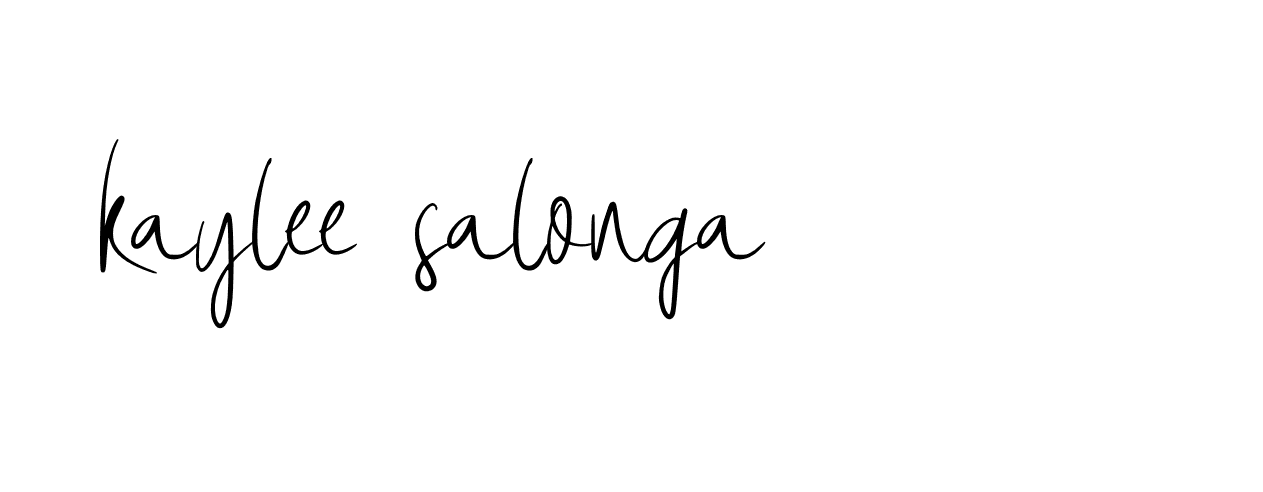 Signature of kaylee-salonga