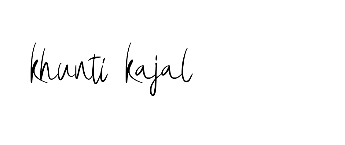 Signature of khunti-kajal