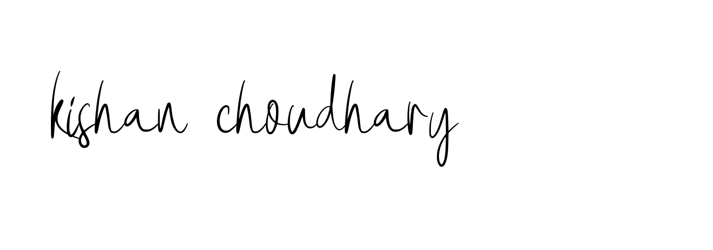 Signature of kishan-choudhary