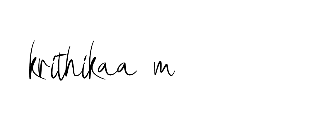 Signature of krithikaa-m