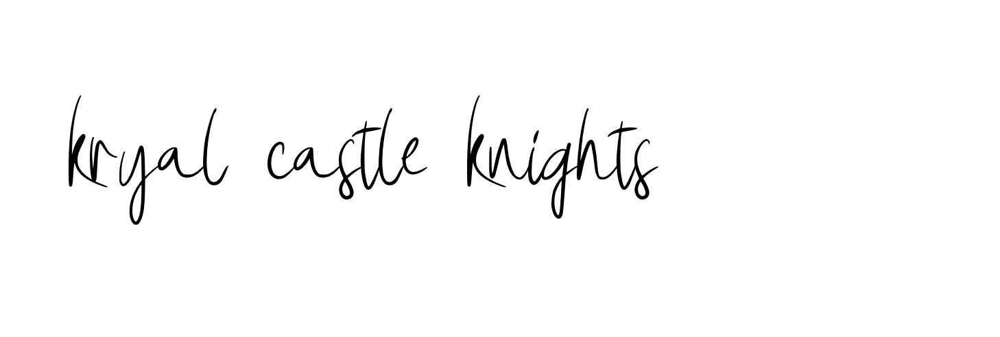 Signature of kryal-castle-knights